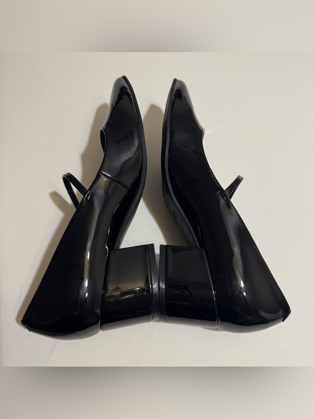 Nine West Shoes Women Size 9M Black  Pointy Toe Mary Jane Block Heel Dress Pumps - Picture 4 of 12
